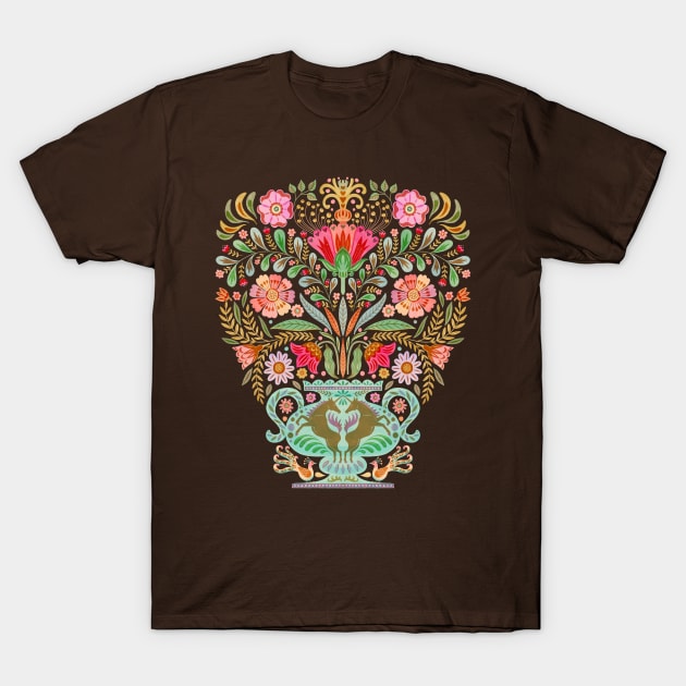 Unicorn Vase Floral T-Shirt by Rebelform